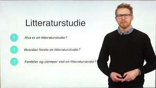 Litteraturstudie som metode [upl. by Ahseyk]