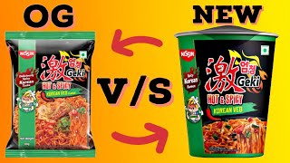 Nissin Geki Hot and Spicy Korean Veg Cup Noodle 🥵  Nissin Geki Korean Veg Noodle Review [upl. by Egwin]