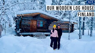 Finland Wooden House Tour  We Stayed In Winter Wonderland  Magic Of Lapland  Finland Travel Vlog [upl. by Hess706]