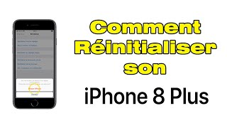 Comment réinitialiser un iPhone 8 plus Formater iPhone 8 plus [upl. by Nilyak]