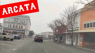 ARCATA CALIFORNIA  DRIVING DOWNTOWN [upl. by Albertine865]