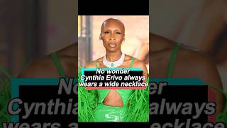 No wonder Cynthia Erivo always wears a wide necklace she’s hiding a secretcelebrity foryou usa [upl. by Otila]