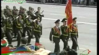 Military parade Minsk Belarus 3 July 2009 Part tree Soldiers [upl. by Imojean46]