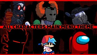 Madness Friday Night Funkin  All Characters Main Menu Theme Tricky Hank Bf and etc [upl. by Purdy797]