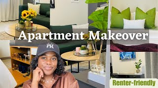 RENTERFRIENDLY APARTMENT MAKEOVER  INTERIOR DESIGNER SOUTH AFRICA [upl. by Anaerdna564]