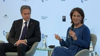 Secretary Blinken in a moderated discussion with German Foreign Minister Annalena Baerbock [upl. by Zebaj342]