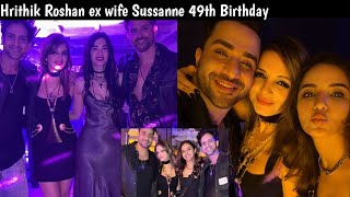 Hrithik Roshan ex wife Sussanne khan 49th Birthday party Arslan goni Aly goni Jasmine bhasin [upl. by Bowra]