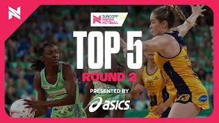 Top 5 Plays of Round 2  Suncorp Super Netball 2024 [upl. by Ettebab]