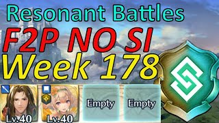 Resonant Battles Week 178 Guide F2P NO SI easy Harmonic inclusion FEH [upl. by Nialb]