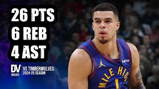 Michael Porter Jr vs Timberwolves 26 pts 6 reb 4 ast  Nov 01 2024  Regular Season [upl. by Yesor]