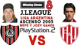 WINNING ELEVEN 8 PS2 ASCENSO 2005 CHACARITA VS UNION [upl. by Elyrrad]