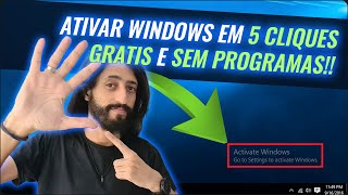 Como ATIVAR o Windows em 5 cliques DE GRAÇA SEM ATIVADOR SEM CRACK SEM NADA [upl. by Lillith]