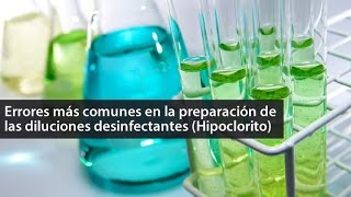 Errores más comunes en la preparación de Hipoclorito de Sodio ¿desinfectante confiable [upl. by Massimiliano]