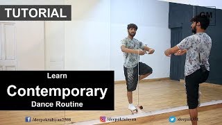 Contemporary Dance tutorial for Beginners  Dance Routine  Deepak Tulsyan  Hindi [upl. by Irbmac707]