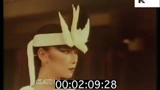 1970s Fashion Paris and London Designers Kenzo Zandra Rhodes Bill Gibb  Premium Footage [upl. by Nocaj]