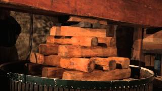 350 year old wooden press at Nikolaihof [upl. by Nelad]