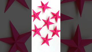 Easy paper Stars papercraft origami paperstar [upl. by Archie203]