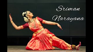 Sriman Narayana  Malavika S Nair  Bharatanatyam Dance [upl. by Iel967]