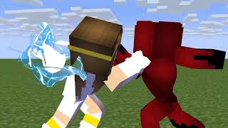 Herobrine Brother Vs Darklord Team Full Video Clip Fight Video  Minecraft Animation [upl. by Marasco587]