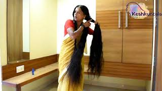 Keshkuntala Presents Rapunzel J2 Making Twin BraidsPlates Of Very Long Oiled Hair [upl. by Andrus]