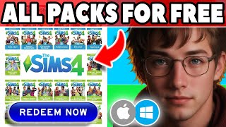 How to get ALL SIMS 4 Packs for FREE FAST amp LEGIT ✅ Free Sims 4 Expansion Pack DLCs in 2024 [upl. by Delphinia]