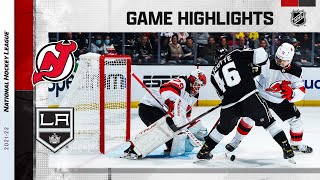 Devils  Kings 110521  NHL Highlights [upl. by Fabiolas]