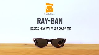 RayBan RB2132 New Wayfarer Color Mix Sunglasses Review [upl. by Anirb664]