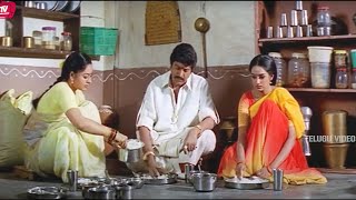 Soundarya And Mohan babu Telugu Interesting Movie Scene  Dasari Narayana Rao  Telugu Videos [upl. by Vasilek964]