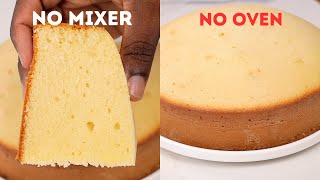 How To Bake A Cake Without An Oven And Mixer From Scratch [upl. by Kale]