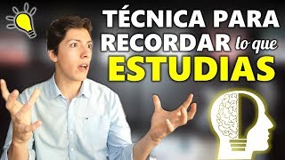 Técnica para RETENER fácilmente todo lo que ESTUDIAS y a largo plazo [upl. by Sethi781]