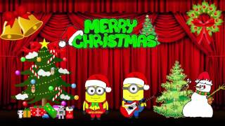 Minions song  We wish you a merry christmas  By Minions Animations [upl. by Anotyad]