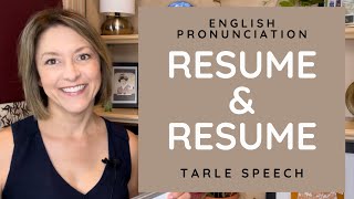 How to Pronounce RESUME amp RESUME  American English Heteronym Pronunciation Lesson learnenglish [upl. by Cralg]