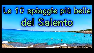 CLASSIFICA  le 10 spiaggie più BELLE del SALENTO [upl. by Lammond828]