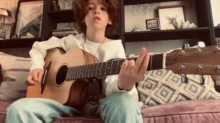 11 yrs old playing Day Tripper on guitar [upl. by Hausner]