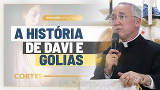 A História de Davi e Golias  Cortes das Reflexões Catequéticas [upl. by Dlopoel]