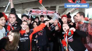 Les supporters Toulonnais arrivent au Stadium de Toulouse [upl. by Amabil]