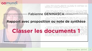 Note de synthèse 35  classer les documents I [upl. by Henri]