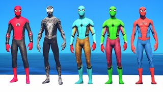 GTA 5 Epic Rangdolls  Captain America vs Rainbow SpiderMan Super JumpsEpisode 14 [upl. by Mcdougall]