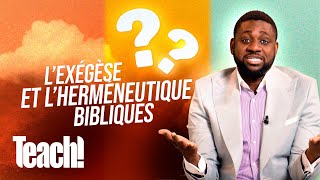 Questce que lexégèse et lherméneutique bibliques   Teach  Athoms Mbuma [upl. by Aihsia253]