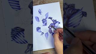 Ballpoint Pen Ink Drawing WIP ballpointpen drawingprocess [upl. by Bael]