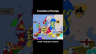 Evolution of Europe shorts europe [upl. by Kilar]