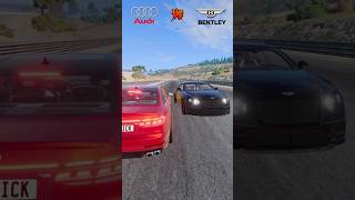 Audi A8 vs Bentley Continental GT 😁 Beamng shorts gaming [upl. by Eelloh874]