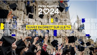 Proclamations des diplômées et diplômés ULB 2024  Solvay – 910 9h à 12h30 [upl. by Chiou165]