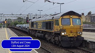 Trains at Stafford and Crewe  13th august 2024 [upl. by Moira]