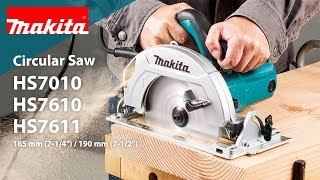 Makita Circular Saw HS7010  HS7610  HS7611 [upl. by Cordie]