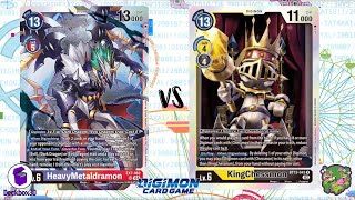 DIGIMON TCG HeavyMetaldramon Purple  vs KingChessmon YellowBlack [upl. by Finnie]