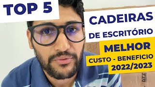 TOP 5 MELHORES Cadeiras Ergonômicas  AS 5 CADEIRAS DE ESCRITÓRIO mais vendidas no Brasilcadeiras [upl. by Snodgrass687]