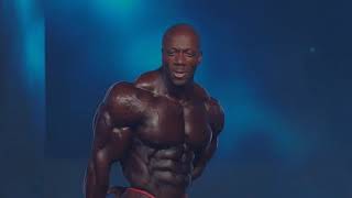 Shawn Rhoden Posing at 2018 Mr Olympia Finals [upl. by Durston]