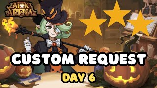 AFK ARENA  CUSTOM REQUEST  DAY 6  3 STARS [upl. by Marv]