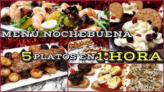 🎄MENÚ especial NAVIDAD Nochebuena o FIN de AÑO 5 platos en SOLO 1 HORA LOW COST y facilísimo [upl. by Zetnas]